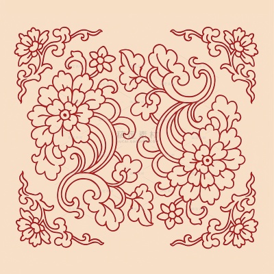 中国风矢量花纹纹样图片（td）