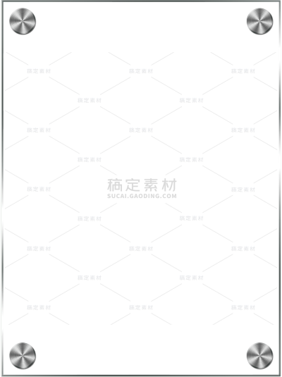 通用简约铆钉亚克力边框元素