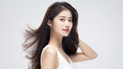 美发广告模特人像图片