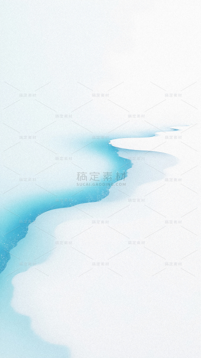 冬天扁平抽象雪天海边肌理背景