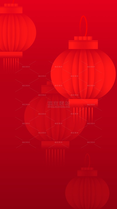 常规中国风通用简约感灯笼背景