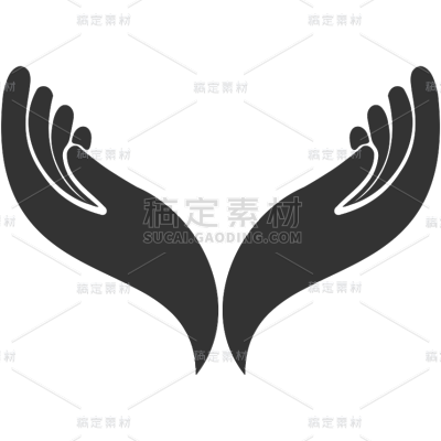 图标系列矢量黑色手势元素（td）