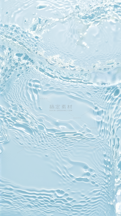 背景系列蓝色水波纹元素（td）