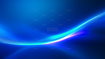 背景系列商务风蓝色抽象发光曲线背景