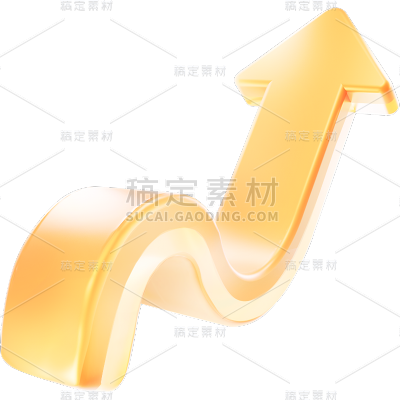 装饰通用3D多层箭头元素素材