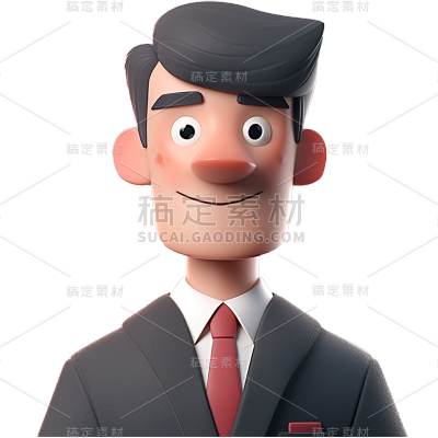 通用3D金融行业职场人物贴纸