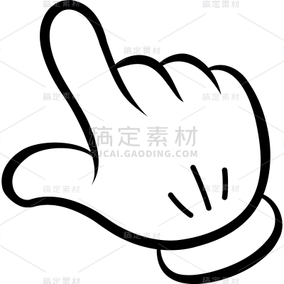 图标系列戴手套点击图标贴纸