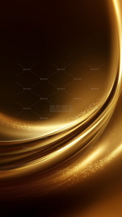 背景系列肌理感金色渐变光感曲线背景