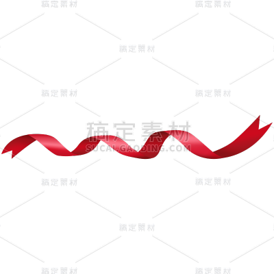 红色丝带绸带飘带