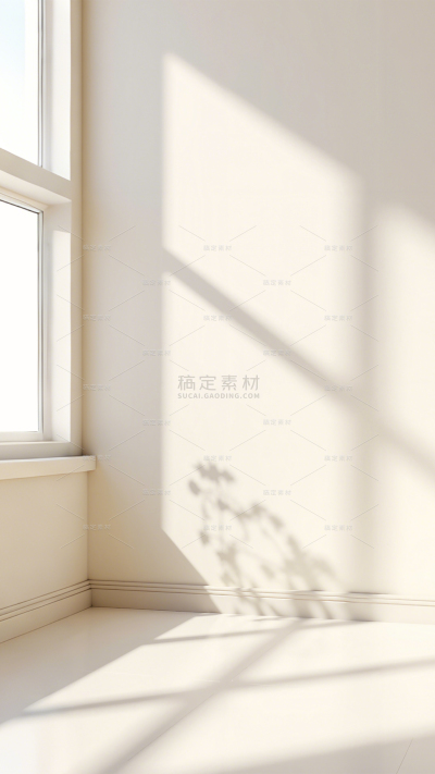 背景系列简约感室内窗户光影场景背景