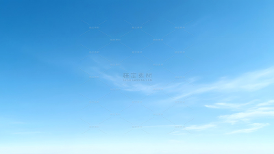 常规写实感浅色天空稀薄微弱的云横版背景