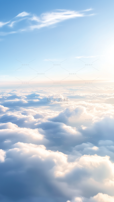 背景系列写实感自然蓝天白云背景（td）