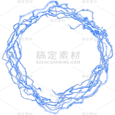 常规通用方形蓝色线性光效元素