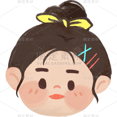 小红书挡脸涂鸦头像贴纸套装