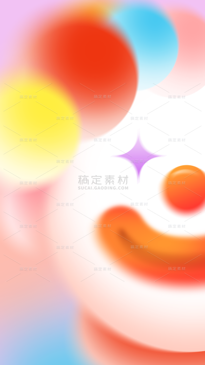 愚人节弥散渐变小丑脸背景