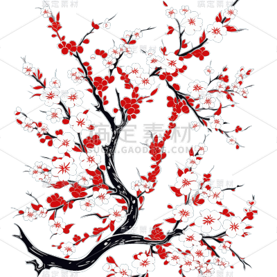 红色梅花