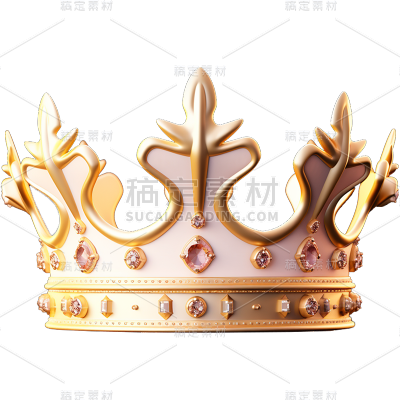 3D立体华丽皇冠免抠元素