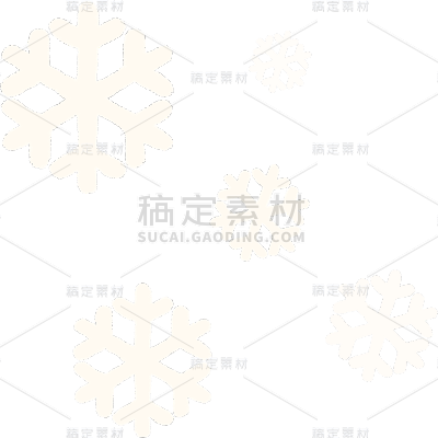 加工场景冬日晒照雪花手帐风贴纸