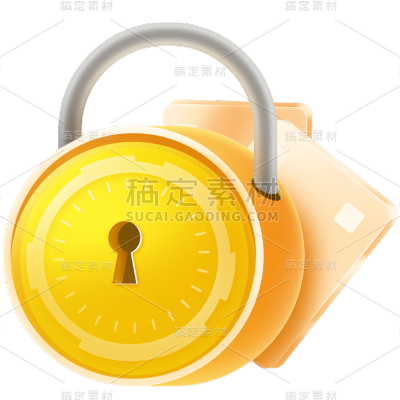 金融金锁创意贴纸套装