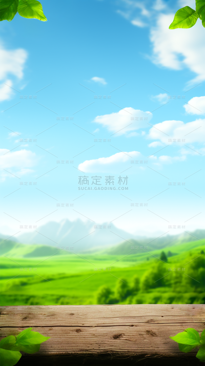 春天春季春日实景植物展台户外草地场景背景图片素材