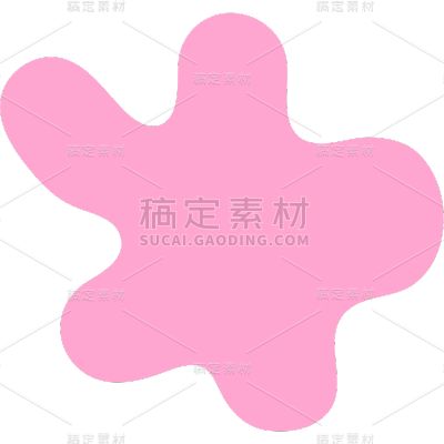 几何系列-通用-平面不规则彩色色块贴纸几何系列