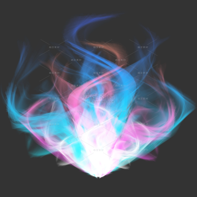 特效系列梦幻感彩色光线光斑元素