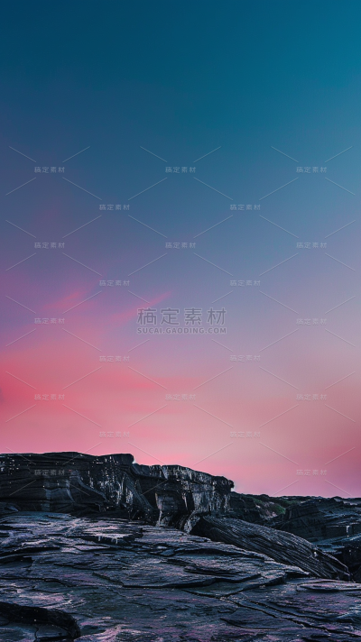 通用合成实景石头场景背景素材
