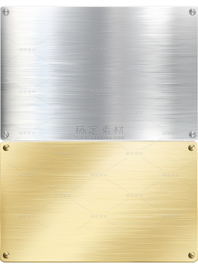 常规系列渐变金属质感板通用元素素材