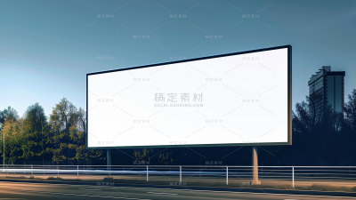 样机系列写实街头大横屏广告牌