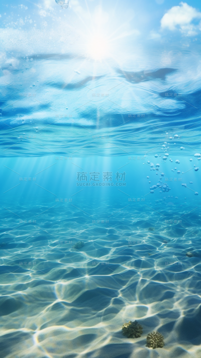 特效通用实景水底场景背景图片素材