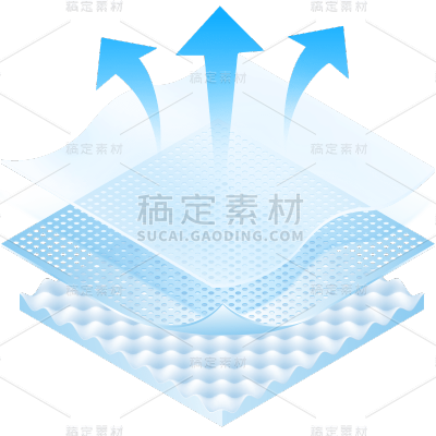 装饰通用布料透气箭头组合元素素材