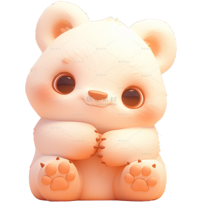 动物系列-通用-3D动物IP贴纸