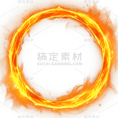 通用红色火圈火焰燃烧圆圈
