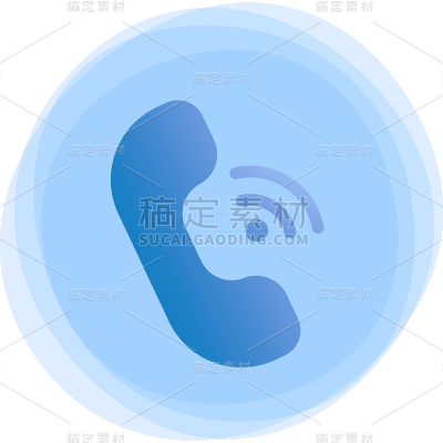 图标系列-通用-插画电话贴纸