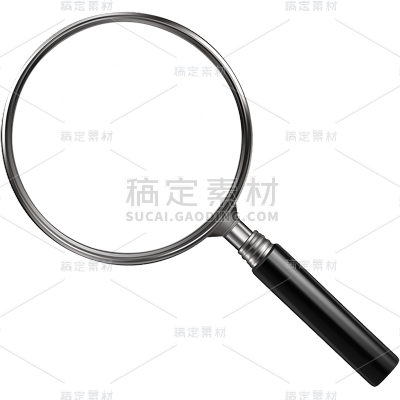 常规系列拟物放大镜通用元素素材