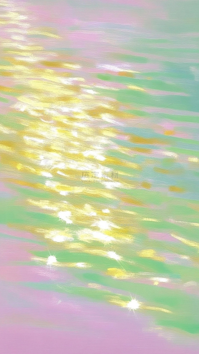 背景系列春日感绿色光泽水面背景