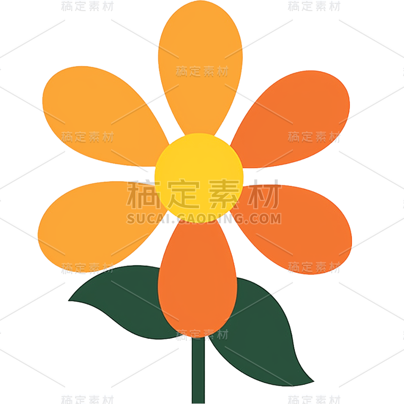 可爱卡通花朵