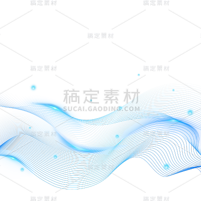 科技风通用科技线条光效线条元素素材