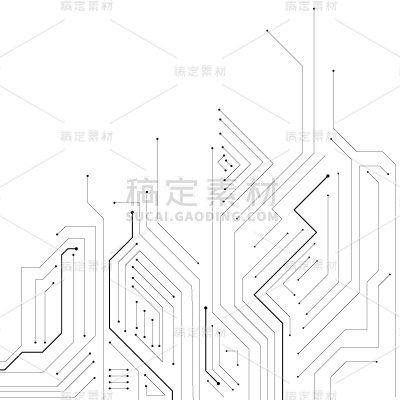通用黑色电路芯片元素素材