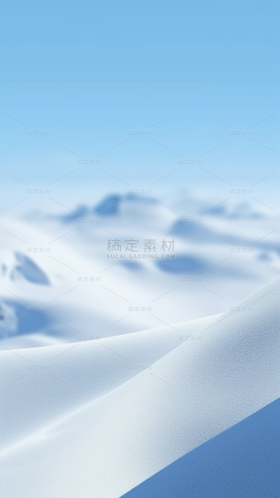 冬季冬天通用简约实景白色雪地雪山沙漠背景