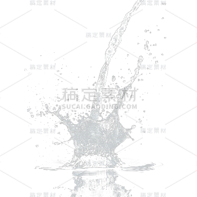 特效通用透明环形水花元素素材