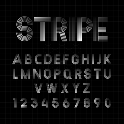 艺术字系列简约英文字母组合（td）