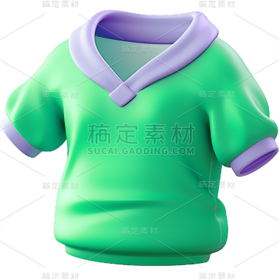 服饰服装3D立体C4D衣服T恤冬季夏季卫衣外套元素素材