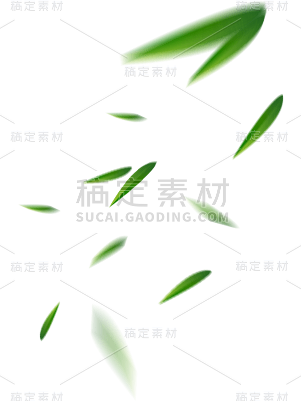 树叶元素卡通贴纸