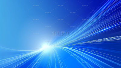 背景通用蓝色光效曲线背景横板图片素材