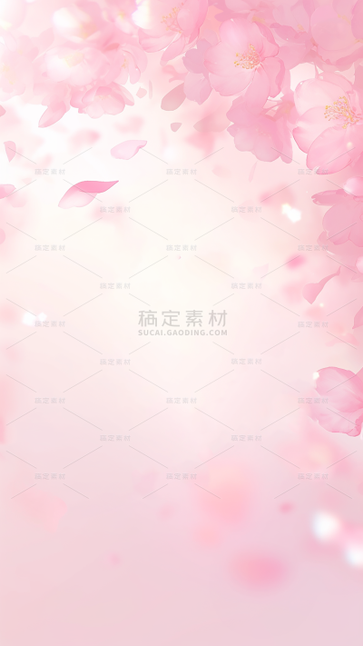 植物通用梦幻花瓣背景场景图片素材