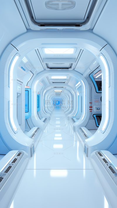 3D立体三维空间科技背景