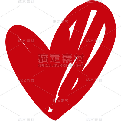小红书卡通爆款涂鸦爱心贴纸