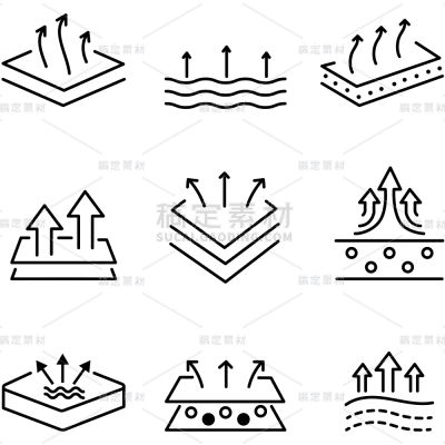 矢量透气图标元素素材
