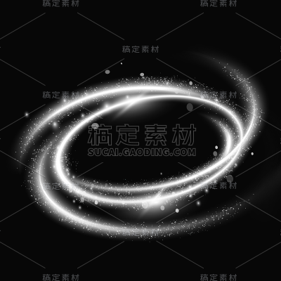 特效通用白色粒子光圈元素素材